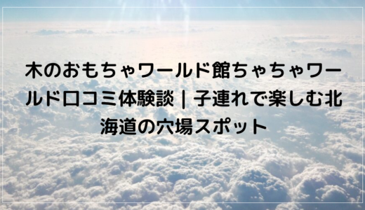 木のおもちゃワールド館ちゃちゃワールド口コミ体験談｜子連れで楽しむ北海道の穴場スポット